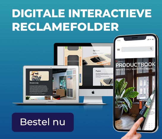 Digitale interactieve reclame folder